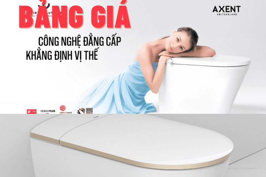 Bảng giá thiết bị vệ sinh Axent Thụy Sỹ rẻ nhất tháng 04/2026