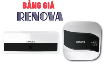Bảng giá bình nước nóng Renova mới nhất tháng 10/2026