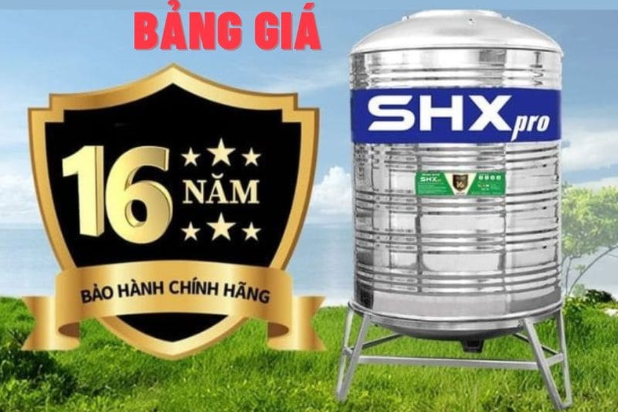 Bảng giá bồn nước Sơn Hà Xanh SHX Pro mới nhất tháng 04/2026