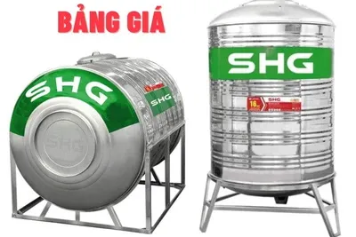 Bảng giá bồn nước Sơn Hà Xanh SHG mới nhất tháng 10/2026