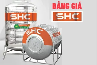 Bảng giá bồn nước Sơn Hà Xanh SHC mới nhất tháng 10/2026