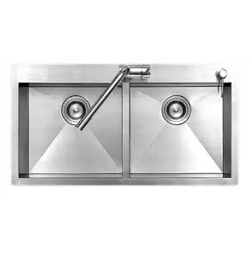 Chậu rửa bát inox 304 đúc 7843 2 hố cân
