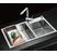 Chậu rửa bát inox 304 đúc 7843L 2 hố lệch