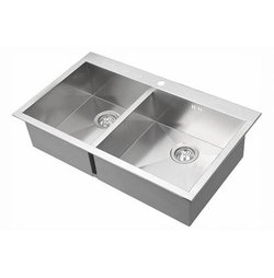 Chậu rửa bát inox đúc 7843C 2 hố cân