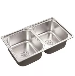 Chậu rửa bát inox 7843 2 hố cân
