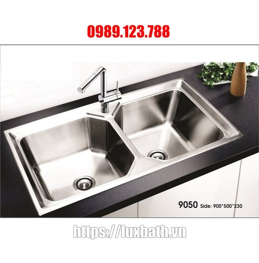 Chậu Rửa Bát Inox 9050 2 Hố Cân