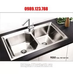 Chậu Rửa Bát Inox 9050 2 Hố Cân
