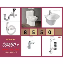 Combo thiết bị vệ sinh Ceravi + Viglacera VC01 (6001)