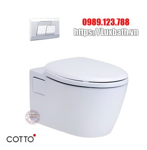 Bồn Cầu Âm Tường Cotto SC1986(F) Charisma Nắp Êm