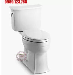 Bồn cầu hai khối Karat ALPHA K-3614T-C-0 xả gạt nắp êm