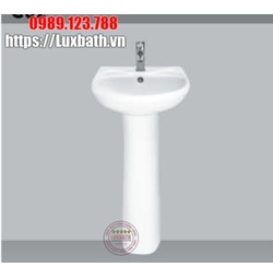 Chậu Rửa Mặt Treo Tường Chân Dài Hảo Cảnh HC C02