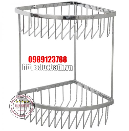 Kệ góc hai tầng inox 304 Royal RA-214
