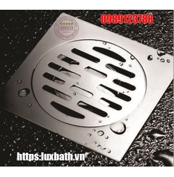 Phễu thoát sàn SUS304 Royal RA-016 (Ø90) kt 12x12cm
