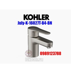 Vòi chậu rửa mặt nóng lạnh Kohler July K-16027T-B4-BN
