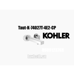 Vòi chậu rửa mặt âm tường Kohler Taut K-74027X-4E2-CP Chrome bóng