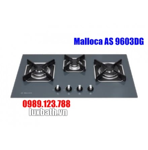 Bếp Gas Malloca AS 9603DG Mặt Kính 3 Bếp
