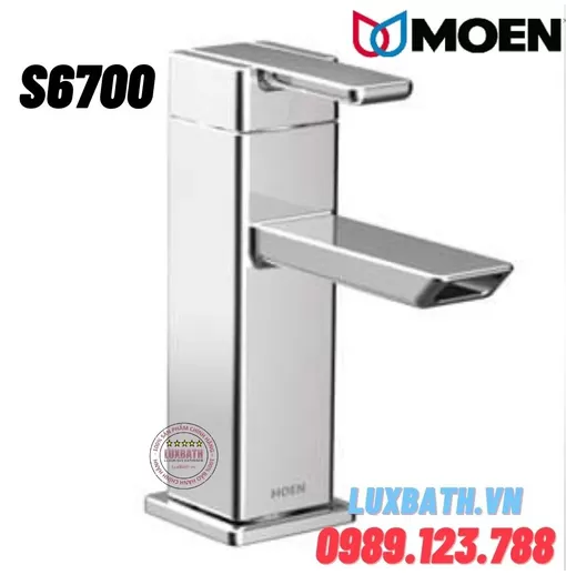 Vòi Lavabo 1 Lỗ Nóng Lạnh Moen S6700