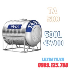 Bồn nước inox 304 Tân Á 500L ngang TA 500N