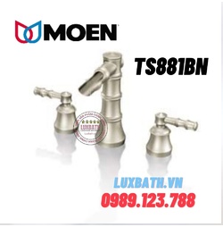 Vòi chậu lavabo nóng lạnh 3 lỗ Moen TS881BN