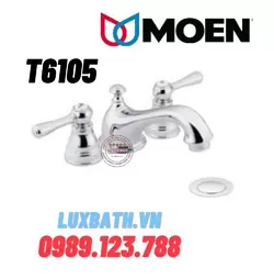 Vòi Lavabo 3 Lỗ Nóng Lạnh Moen T6105