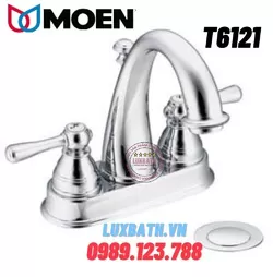 Vòi Lavabo 3 Lỗ Nóng Lạnh Moen T6121