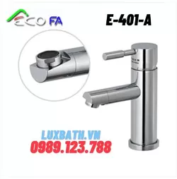 Vòi Lavabo 1 Lỗ Nóng Lạnh Ecofa E-711-A