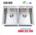 Chậu rửa bát Ecofa ESD 820 2 hố cân 82x45cm