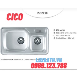 Chậu rửa bát Hàn Quốc CICO ISDP 750