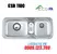Chậu rửa bát 2 hố Hàn Quốc Ecofa ESB 1100