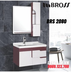 Bộ tủ chậu 2 ngăn kèm gương Bross BRS 2080