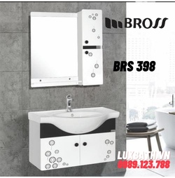 Bộ tủ chậu nhựa PVC 2 ngăn Bross BRS-398