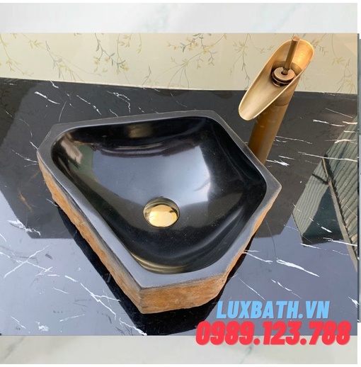 Chậu Rửa Mặt dương bàn đá Bazan size nhỏ Eximstone 