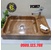 Lavabo rửa mặt đá tự nhiên dương bàn đá hình chữ nhật màu vàng vân gỗ Eximstone VCN57