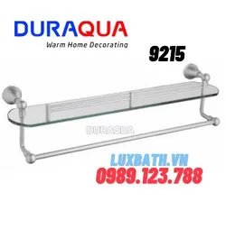 Kệ kính kèm vắt khăn hợp kim nhôm Duraqua 9215