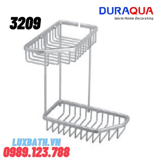 Kệ đựng đồ 2 tầng hợp kim nhôm Duraqua 3209