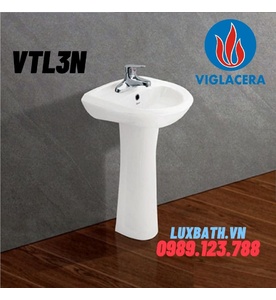 Chậu rửa mặt chân đứng Viglacera VTL3N/VI1T