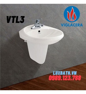 Chậu rửa mặt chân lửng Viglacera VTL3/VI5