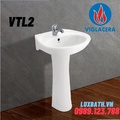 Chậu rửa mặt chân dài Viglacera VTL2/VI1T