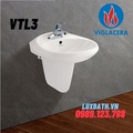 Chậu rửa mặt chân lửng Viglacera VTL3/VI5