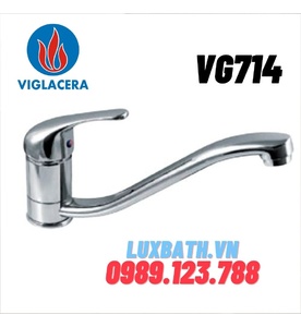 Vòi chậu rửa bát cần cứng nóng lạnh Viglacera VG714
