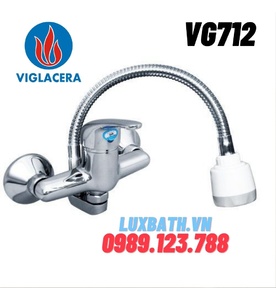 Vòi chậu rửa bát nóng lạnh cần mềm Viglacera VG712 (VG713M)