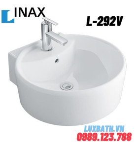 Chậu rửa mặt đặt bàn tròn Inax L-292V (Bỏ mẫu) 