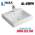 Chậu rửa mặt dương vuông 1 lỗ INAX AL-2397V(FC)