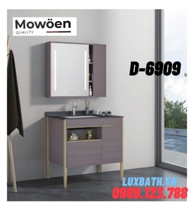 Bộ tủ chậu lavabo cao cấp Mowoen D-6909 80x50cm