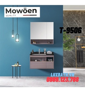 Bộ tủ chậu lavabo cao cấp Mowoen T-9506 80x50cm