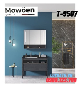 Bộ tủ chậu lavabo cao cấp Mowoen T-9507 100x50cm