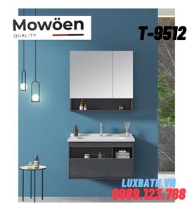 Bộ tủ chậu lavabo cao cấp Mowoen T-9512 100x48cm