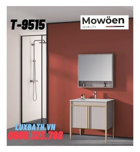 Bộ tủ chậu lavabo cao cấp Mowoen T-9515 80x48cm