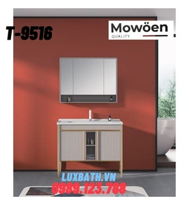 Bộ tủ chậu lavabo cao cấp Mowoen T-9516 100x48cm