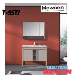 Bộ tủ chậu lavabo cao cấp Mowoen T-9517 100x50cm